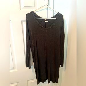 Ribbed sweater dress
